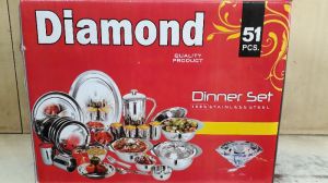 Stainless Steel Dinner Set with Layer