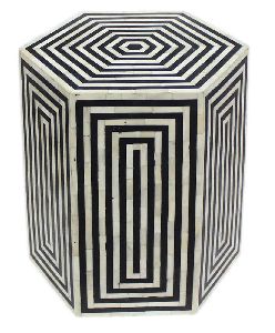 Bone Inlay Stool