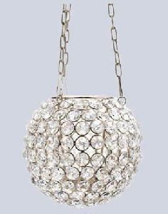 Hanging Crystal Candle Holder