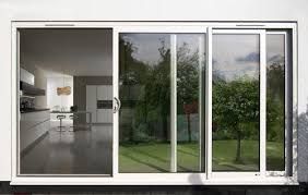 aluminum sliding door .