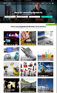 Equipment Rental eCommerce Website Services