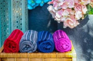 Pack of 6 MultiColor Cotton Hand Towels