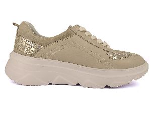 Ladies Super Gold Sneakers