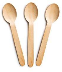 140mm Wooden Disposable Spoons