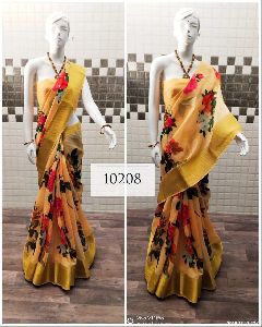 Handloom Linen Saree