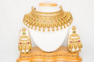 Antique Designer Wedding Wear Necklace Set