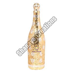Brass Champagne Bottle