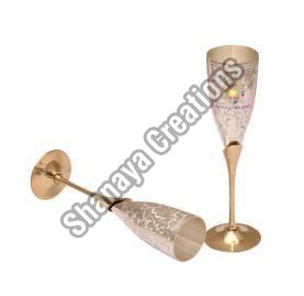 Brass Flute Champagne Glass