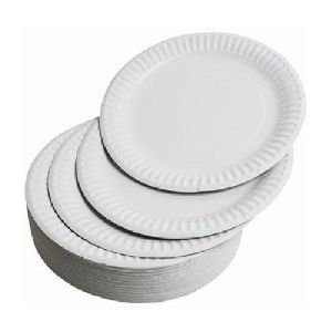 Disposable White Paper Plates