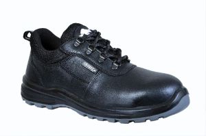 Black Double Density CG Leather Safety Shoe