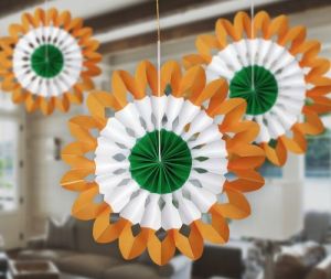 Republic Day Paper Fan