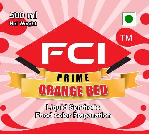 Liquid Orange Red Food Colour