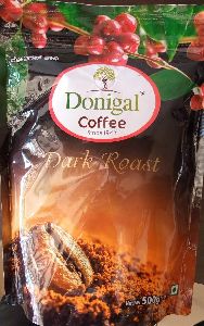 Dark roast coffee powder