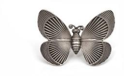 German Silver Butterfly Ring