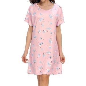 Polyester Printed Nightgown