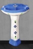 1006 Designer Mini Sterling Pedestal Wash Basin