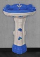 901 Designer Big Sterling Pedestal Wash Basin