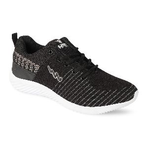 HRV SPORTS Men's Black and White Running Shoes