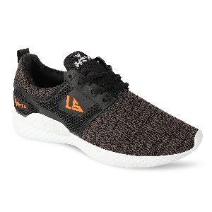 HRV SPORTS Men's Black & Orange Running Shoes