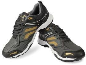 HRV SPORTS Mens D Grey & Golden Running Shoes