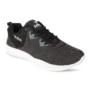 HRV SPORTS Men's Grey & Black Running Shoes