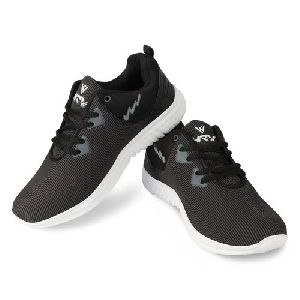 HRV SPORTS Mens Grey & Black Running Shoes