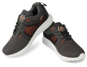 HRV SPORTS Mens Grey & Orange Running Shoes