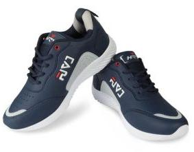 HRV SPORTS Mens Navy Blue & Red Running Shoes