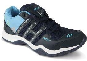 HRV SPORTS Men's Navy Blue/Sky Running Shoes