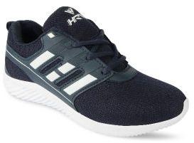 HRV SPORTS Men's Navy Blue & White Running Shoes