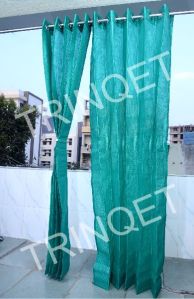 Outdoor Curtains garden and balcony-green ring heavy