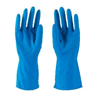 Blue Rubber Gloves