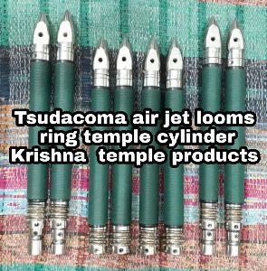 Air jet looms ring temple cylinder with temple rubber barrel roll
