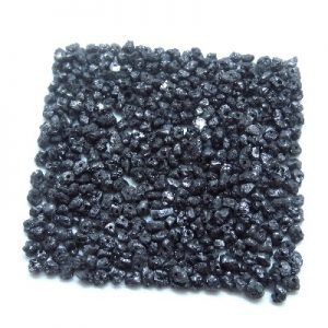 20 Inch Natural Raw Uncut Loose Black Diamond Beads Strand Necklace