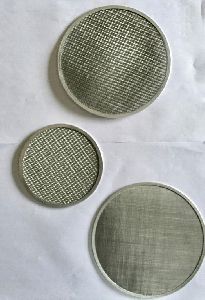 Stainless Steel Wire Mesh Circular Filter With Aluminium Ring