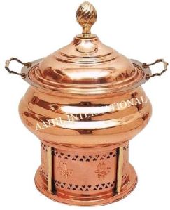 Copper Hyatt Handi Chafing Dish Smooth