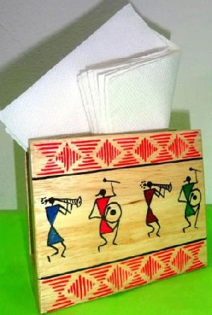 Wooden Tissue Paper Stand