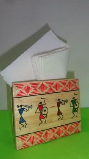 Wooden Tissue Paper Stand