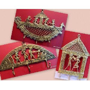 Handcrafted Brass Dhokra Key Holder