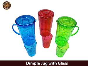 Dimple Jug (2 Pcs Glass Set)