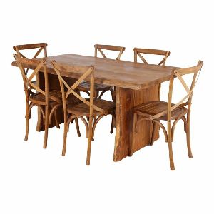 rajtai wooden dining chair table set
