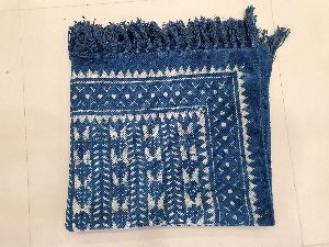 Blue Indigo Hand Block Printed Rugs