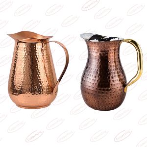 Pure Copper Hammered Jug