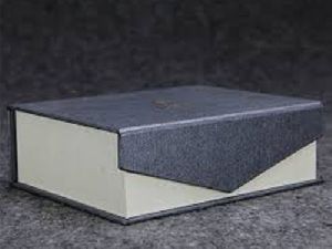 Grey Rigid Paper Board Jewellery Box