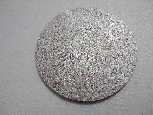 Round Cork Coaster- Marble Color (White) on Top- 100 mm Dia