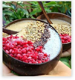 Polished Coconut Shell Bowl