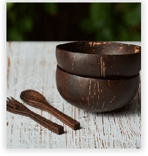 Polished Coconut Shell Bowl