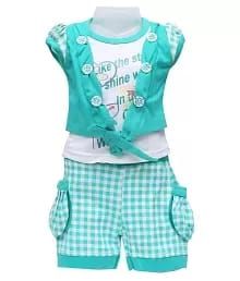 Girls Top & Shorts Set