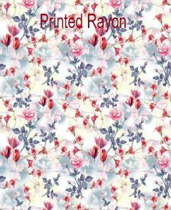 Floral Printed Rayon Fabric