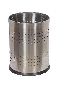 STAINLESS STEEL SEMI PERFORATED DUSTBIN